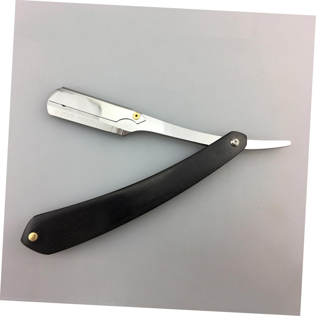 FOMIYES 2 Pz rasoio manuale per uomo rasoio portatile shaver face razor vintage da barba in metallo manuale sicuro sicuro da uomo Coltello peloso Bambù