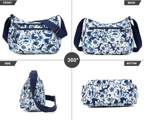 Image of Pealwel Casual Crossbody Bag with Anti Theft Pocket - Women Lightweight Water-Resistant Purse Bag