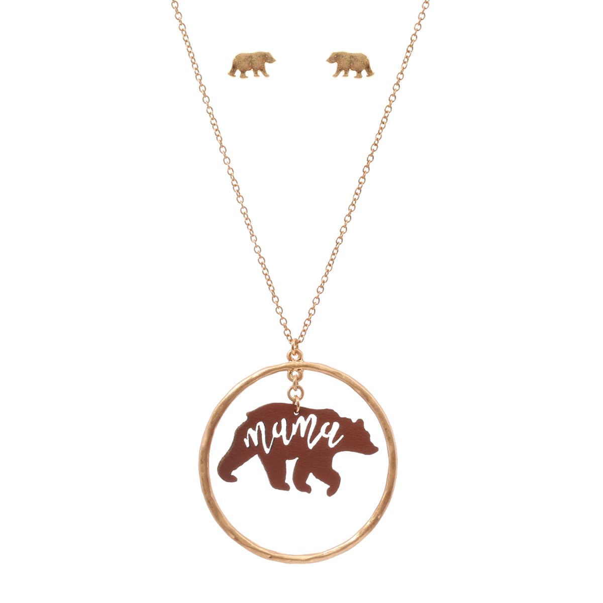 RIAH FASHIONRIAH FASHION Message Letter Charm Delicate Necklace - Inspirational Quote Pendant Chain Jewelry Mom, Mama, Mother's Day, Family Friend Wife Gift