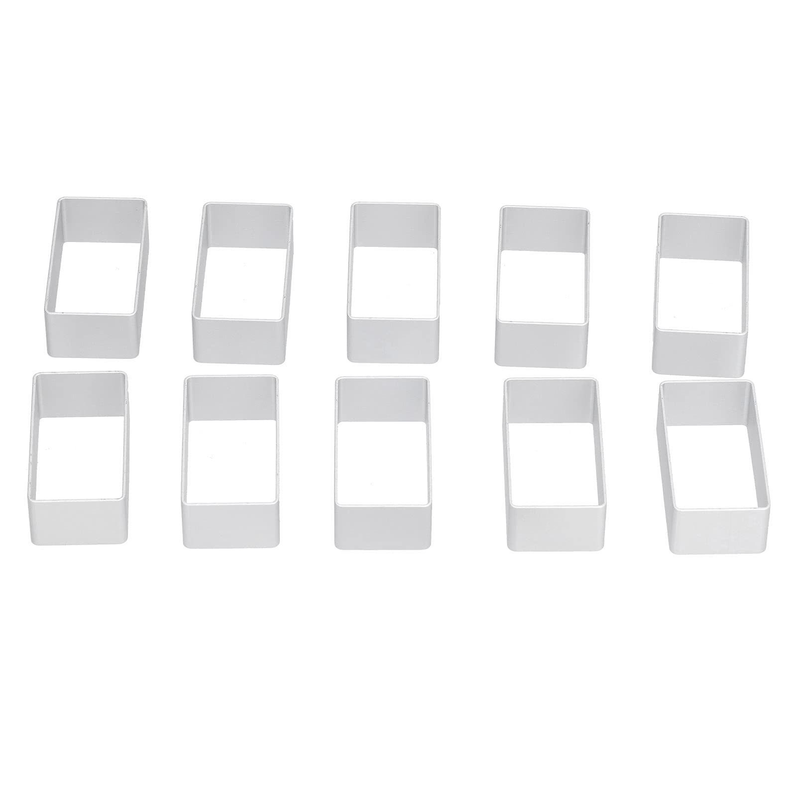 Stainless Steel Moon Cake Mold Set, Cookies Biscuits Cutter DIY Baking Mold Set for Parties (Large rectangle)