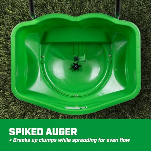 Image of Chapin 89200A Spreader, Lawn and Garden, 80Lbs, All Season, TurfPro, Broadcast, Push, Walk Behind, 12 inch Tires, Weather-Proof, Poly Hopper, Pull-Bar Lever with 30 Setting Gate, Fertilizer and Seeds
