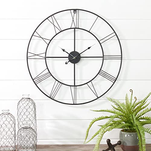 Alpin Round Metal Wall Clock Gray #TOP1
