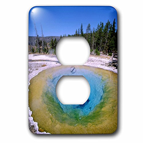 Couvercle de prise 3dRose LSP_97282_6 Yellowstone plaque double déco - 3