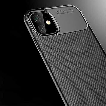 Spia Apple iPhone 11 Kılıf Siyah Karbon Silikon Orijinal Esnek İnce Geliştirilmiş Dayanıklı Darbe Karşıtı Koruyucu Yeni Nesil Tasarım (Apple iPhone 11, Siyah)