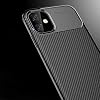 Spia Apple iPhone 11 Case أسود كربون سيليكون أصلي رقيق مرن محسن متين مضاد للصدمات تصميم الجيل الجديد (Apple iPhone 11، أسود)