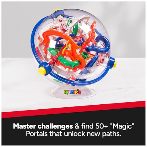 Image of Rubik's Cube, Rubik's Tracks 150 3D Gravity Maze & 3D Puzzle Game with 150 Obstacles, STEM Toy Problem-Solving Brain Teaser, Fidget Toy, Sensory Puzzle for Adults, Teens, Kids, for Ages 8 & Up