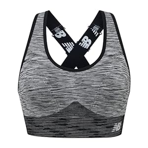 New Balance Women’s Seamless High Impact Sports Bra with Adjustable Wide Straps and Removal Pads