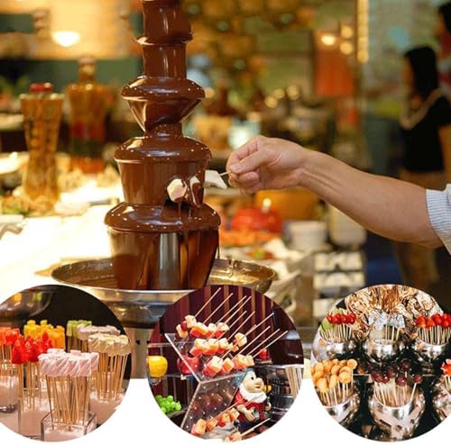 7-Tier Large Capacity Chocolate Fountain Machine - Electric Fondue Fountain for Weddings & Parties, Heated Melting Chocolate Waterfall, Perfect Dessert Buffet Display