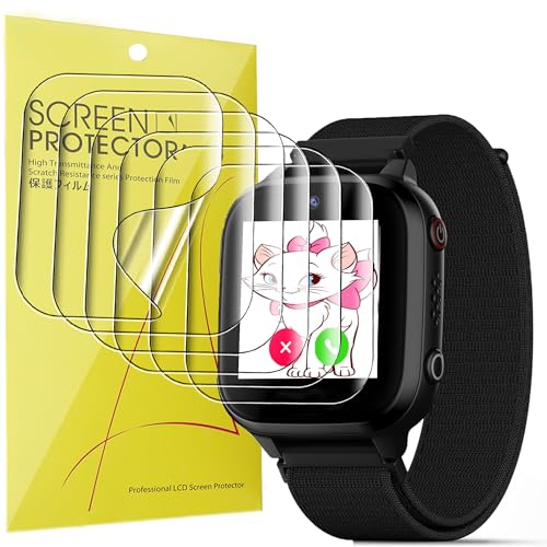 Lamshaw Compatible for JrTrack 3 SE Screen Protector, [6 Pack] Full Coverage TPU Clear Film Compatible for COSMO JrTrack 3 SE Smart Watch (6 Pack)