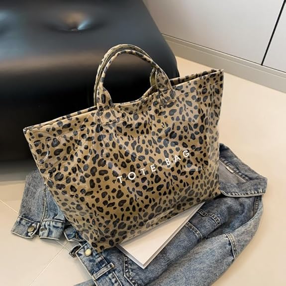 Image of Large Tote Bags for Women PVC Clear Totes Bag Plastic Carry All Bag Kraft Paper Shoulder Handbag Hobo for Work Travel