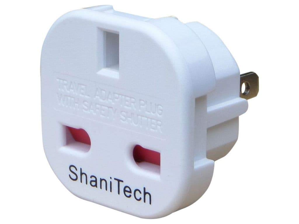 ShaniTech Pack of 2 Travel Adaptor Plug Suitable for UK to USA, Canada, Mexico, Australia, New Zealand Refer to Description for Country List Adapter
