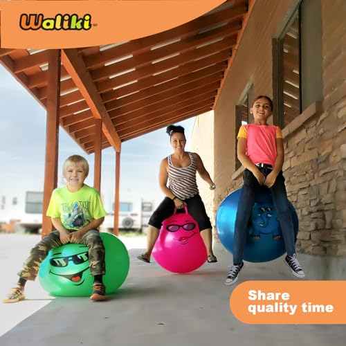 image for WALIKI Hippity Hop Ball for Teens | 22-Inch Pink Hopper | Jumping & Ho