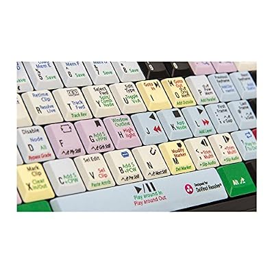 Logickeyboard keyboard Compatible with DaVinci Resolve v.12 Part Number LKBU-RES12-BJPU-US