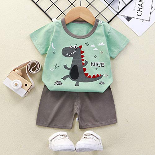 Image of Toddler Boys T-shirt and Shorts Set 4 PCs Outfit Baby Summer Clothes