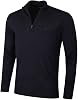 J.Lindeberg Mens Merino Blend Turtleneck 12 Zip Golf Sweater