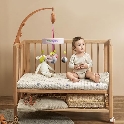 Support de fixation pour mobile bébé anti chute en bois