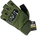 Rapdom Tactical T42-PL-OLV-09 Half Finger Knuckle Glove, 3XL, Olive