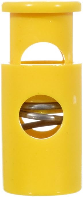 Single Barrel Hole Top Cord Locks – USA Made (Mustard, 100 Pack)
