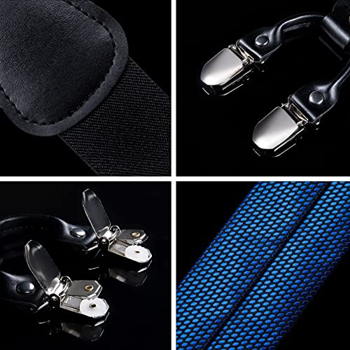 Set de Tirantes y Corbata de Seda para Hombre Azul miniatura 6