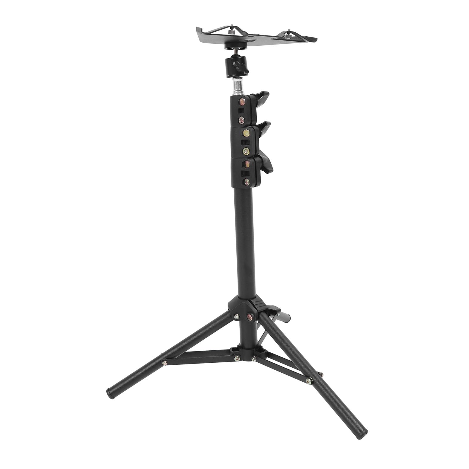 Fyearfly Prostokątny uchwyt na statyw satelitarny, stop aluminium i PC, regulowany 50-130 cm, wytrzymały stojak teleskopowy z adapterem do rur do kampera, kempingu na zewnątrz