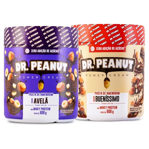 2x Pasta Amendoim Dr. Peanut 600g - Avela/Buenissimo