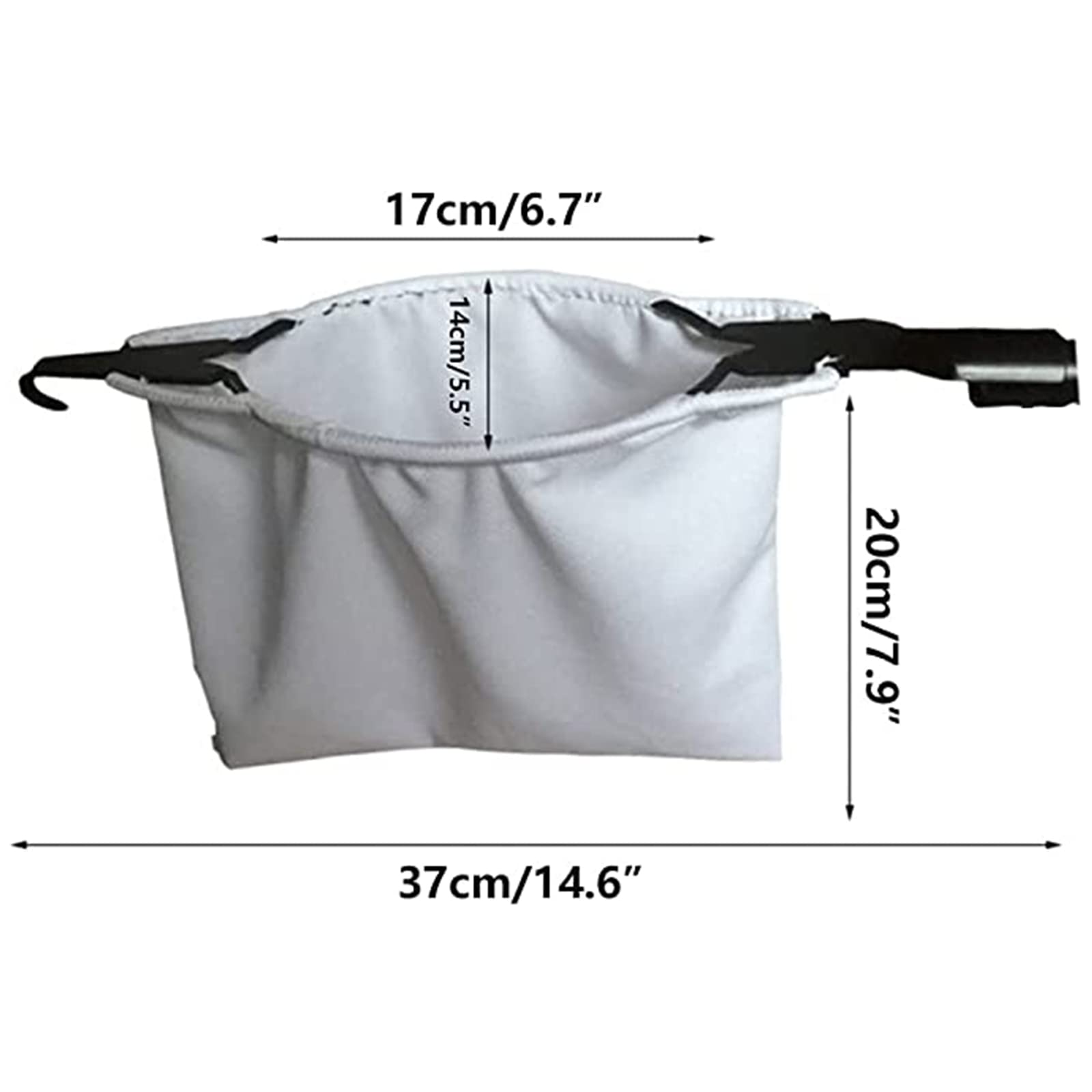 LekLai Testa per Raccoglitrice Di Frutta, Borsa Elastica per Cesto Di Raccolta, Strumenti per la Raccolta Di Frutta con 2 Lame a Forma Di V, Raccoglifrutta per Raccogliere Mele, Arance, Agrumi, Pere