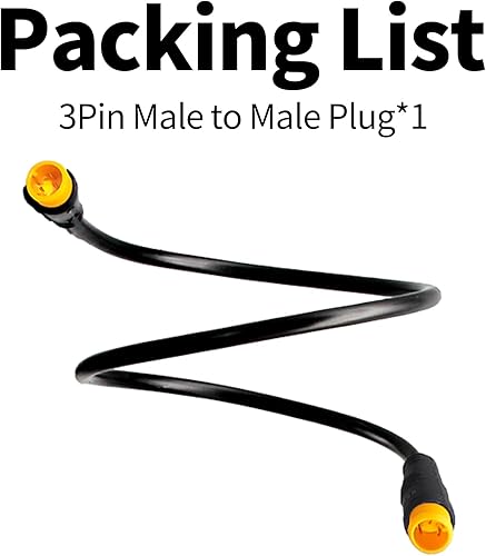 Vista 2 de Cable de extensión Ebike de 2/3/4/5/6 pines, enchufe impermeable hembra a macho para bicicleta eléctrica, motocicleta de transmisión media, kit