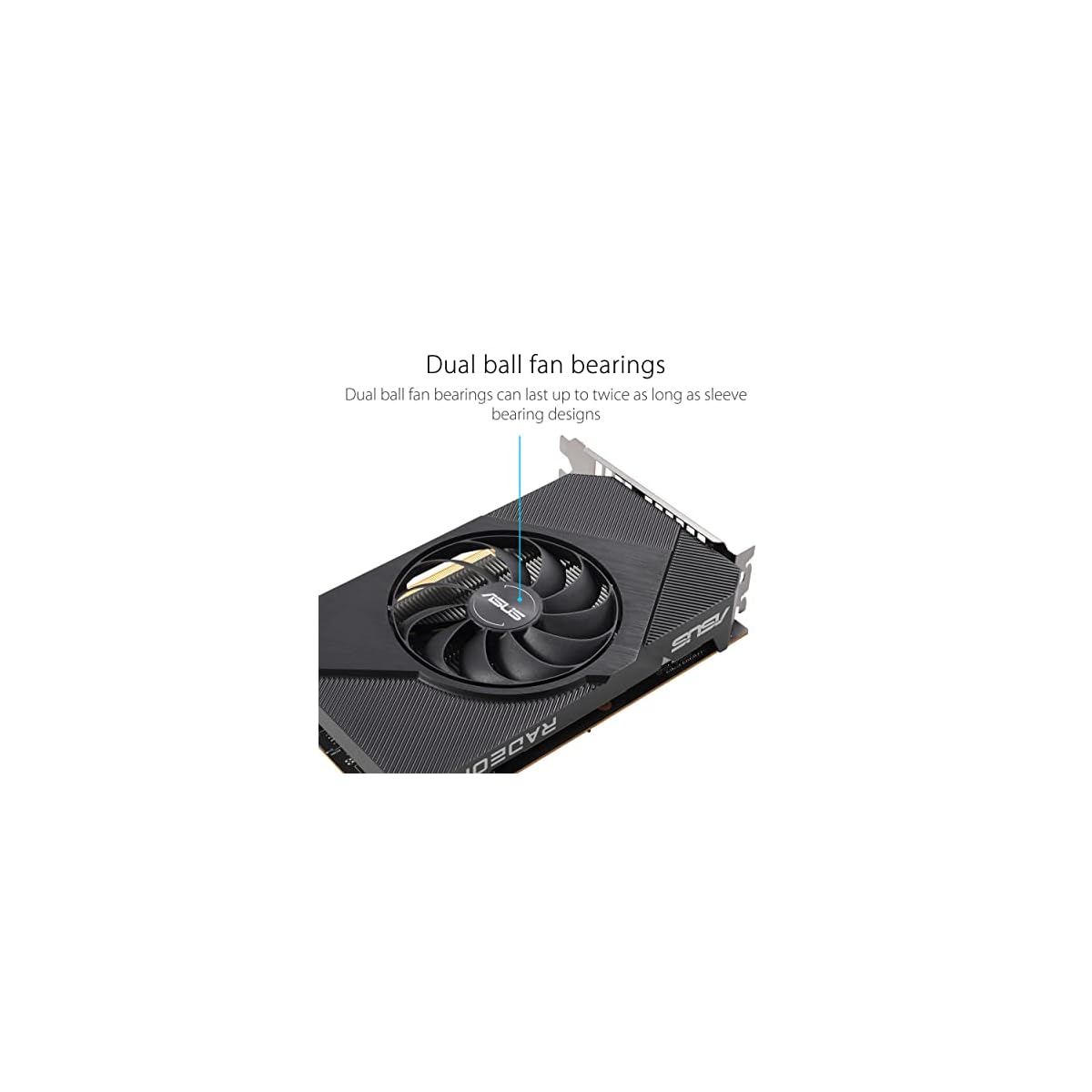 ASUS-Phoenix-AMD-Radeon-RX-6400-Scheda-Grafica-Gaming-AMD-RDNA-2-PCIe-40-4GB-GDDR6-HDMI-21-DisplayPort-14a-Ventole-Con-Design-Axial-Tech-e-Doppi-Cuscinetti-a-Sfera-Nero