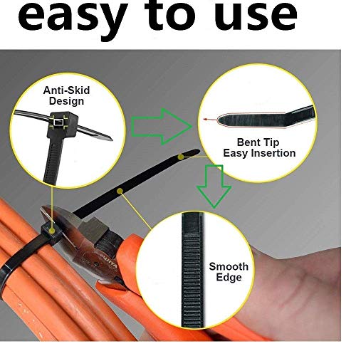 Fascette fermacavi resistenti, confezione da 50