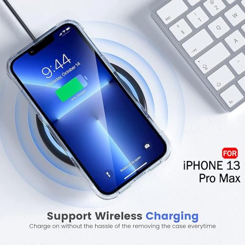 ZedGear Case for iPhone 13 ProMax Silicone Case Clear Transparent Shockproof Scratch Resistant Protective Phone Soft Silicone Slim Cover for iPhone 13 ProMax (Transparent) 6 51mNHdHkD3L