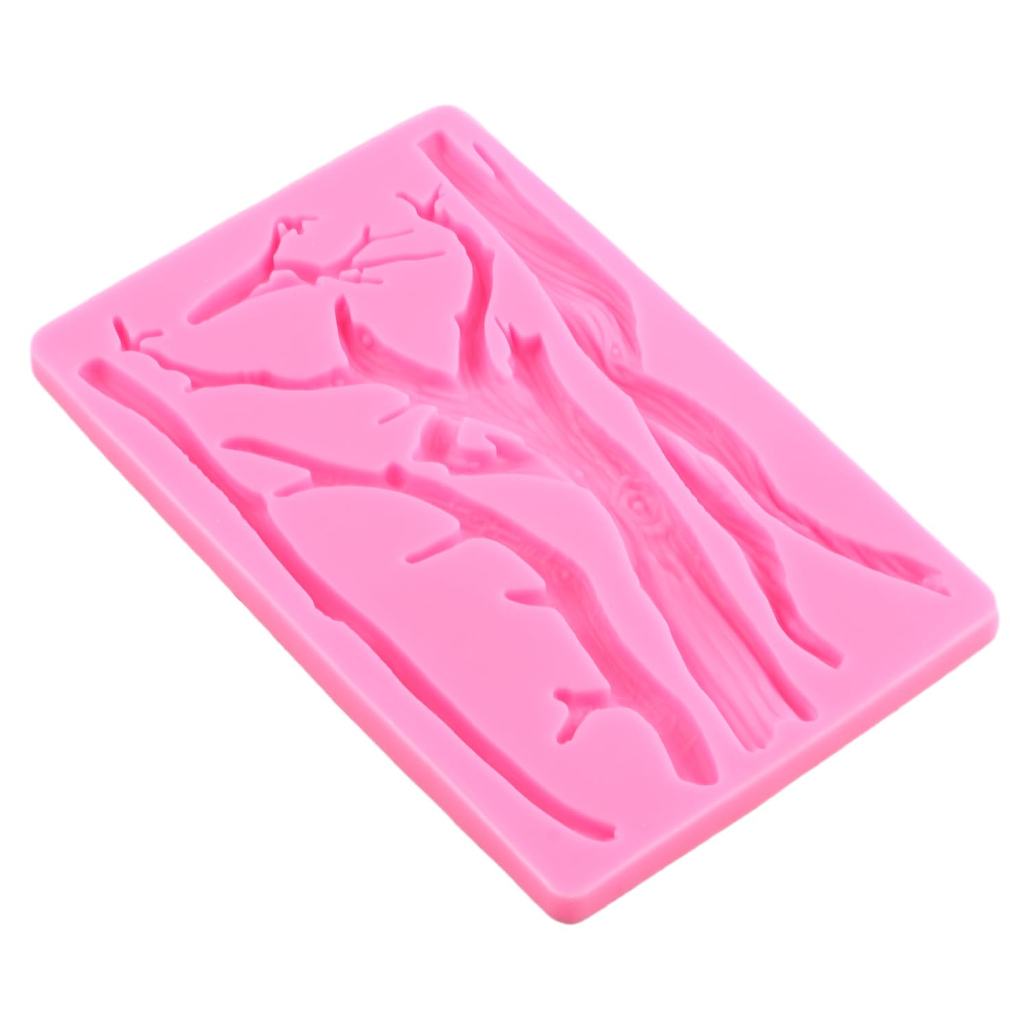 Moldes de silicona con diseño de rama de árbol para fondant, para decoración de cupcakes, decoración de pasteles, chocolate, caramelo, goma de mascar, arcilla polimérica