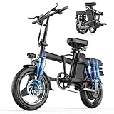 This electric bike for adults is UL & GCC certified, ensuring it meets the required safety standards. Powered by a 500W high-speed brushless motor, this ebike can reach speeds up to 20 mph, providing a thrilling riding experience. The detachable 48V ...