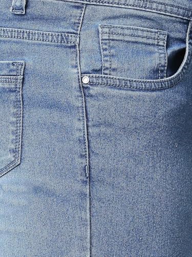 Image of TWGE - Women's Low Rise Skinny Fit Jeans - Single Button, Stretchable Denim Pants - Ankle Length - Stylish Casual Wear
