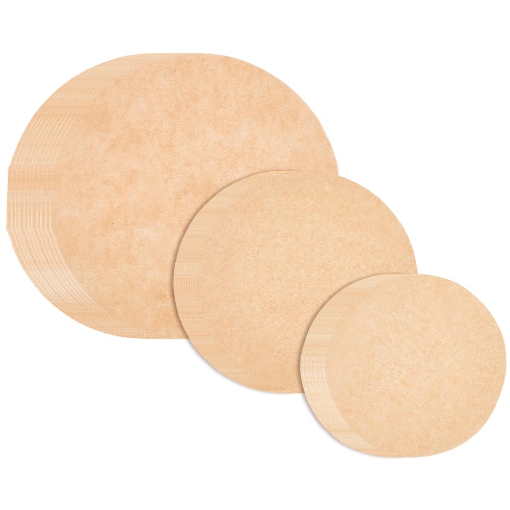 Papier sulfurisé pour moules à gâteau et paniers de cuisson à la vapeur (150 disques)