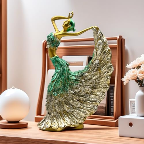 Estatua Decorativa Moderno de Bailarina Pavo Real miniatura 4