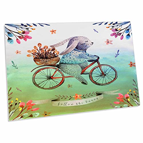 Alfombrilla para escritorio 3dRose 23x16 pulgadas floral