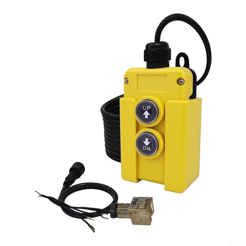 Commutateur à distance 12 V 4 fils pour pompe hydraulique basculante étanche 12 V avec câble de 4,5 m pour pont élévateur hydraulique Interrupteur à distance 12 V pour remorque à bascule et pour