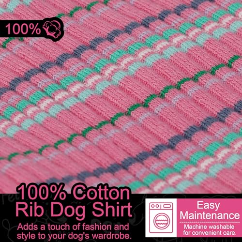 Image of Elevate Your Pet's Comfort and Fashion: Premium 100% Cotton Rib Dog Shirt Vest for Small Breeds Like Chihuahuas, Yorkies, and Puppies .Year-Round Style with Tank-Style Puppy Attire Beige X-Large