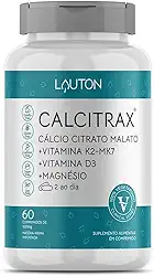 Cálcio Citrato Malato + K2 + D3 + Magnésio - Calcitrax ® 60 Cps - Lauton