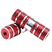 Amotor 2Pcs Aluminum Alloy Lead Foot BMX Pegs (Red)