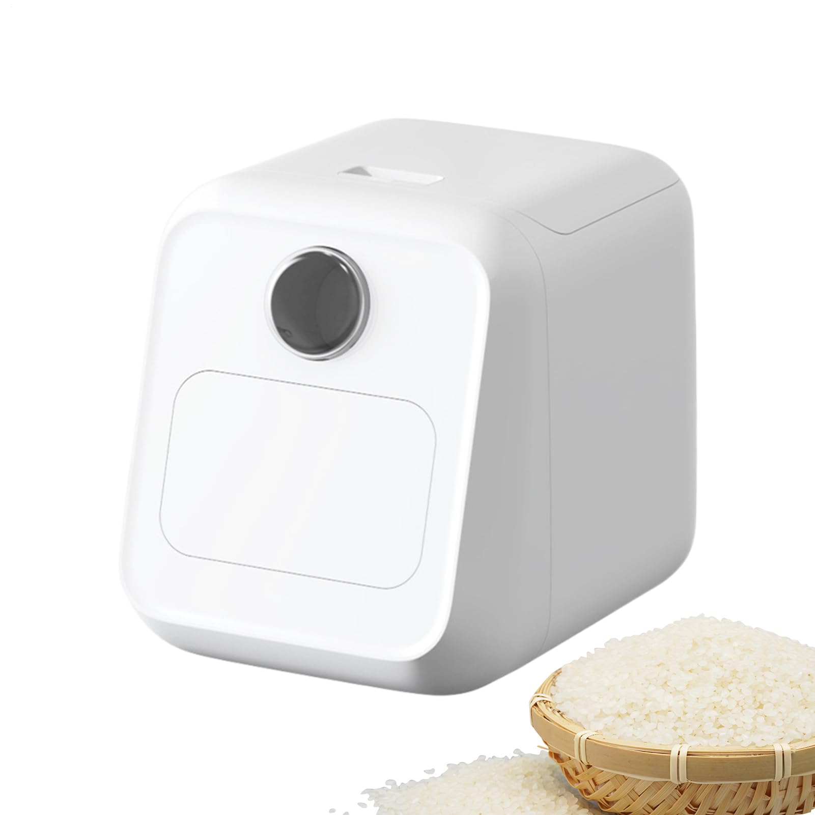 Secchiello per cereali con misurino | Contenitori ermetici per farina, per cucina, forno, cereali, dispensa, congelatore, appartamento, dormitorio