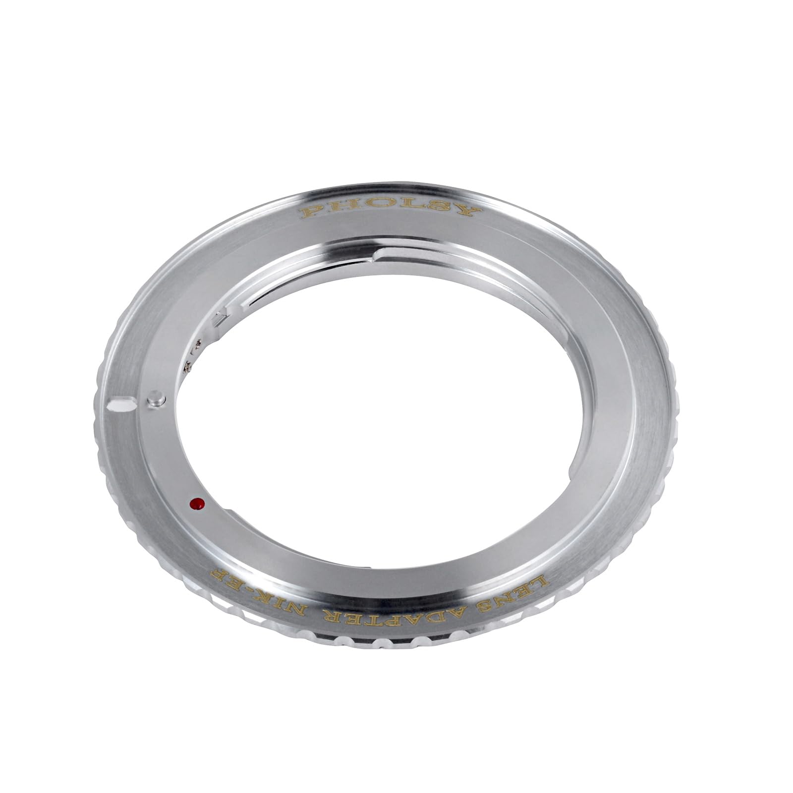 PHOLSY Anello Adattatore per lenti Messa a Fuoco Manuale Compatibile con Obiettivi Nikon F AI AF Mount e Canon EOS EF-Mount Corpo Fotocamera, Nikon F su EOS, Nikon F su EF