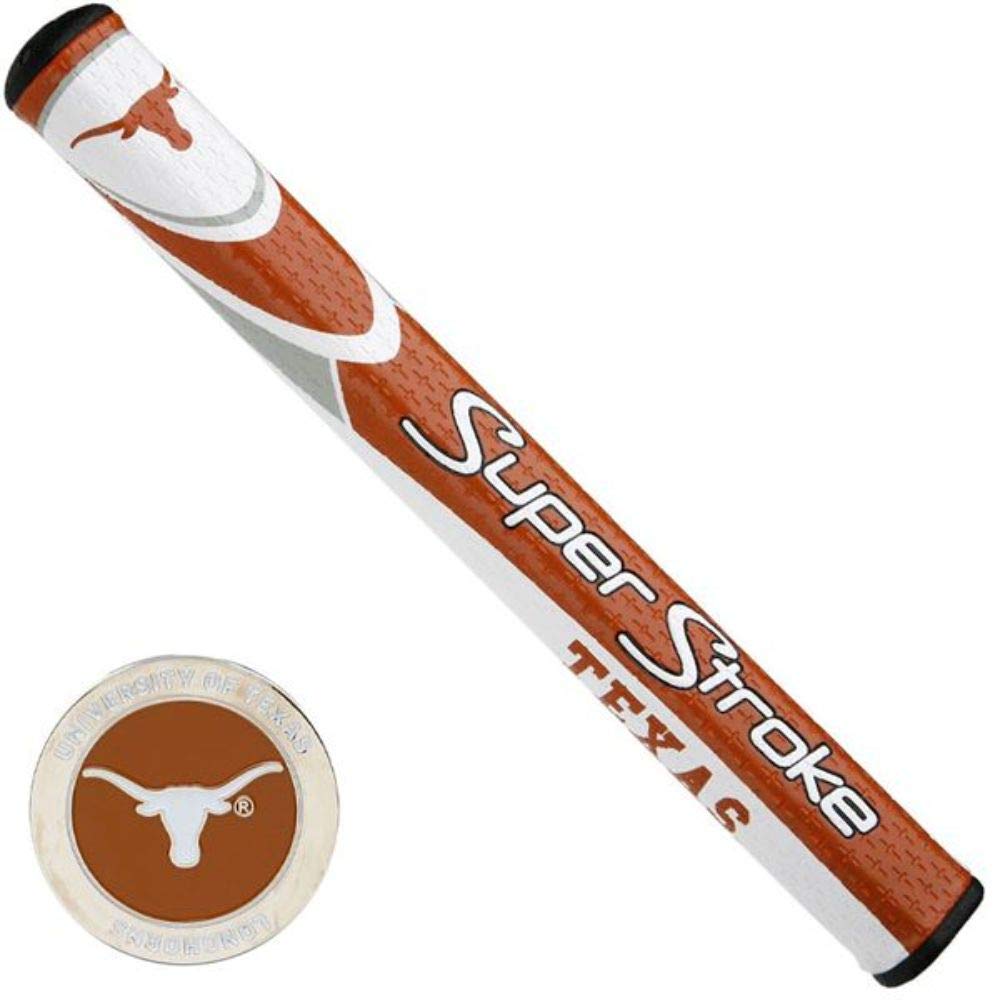 SuperStroke NCAA Golf Putter Grip, Mid Slim 2.0, Cross-Traction Surface Texture and Oversized Profile | Even Grip Pressure for a More Consistent Stroke | Non-Slip Grip