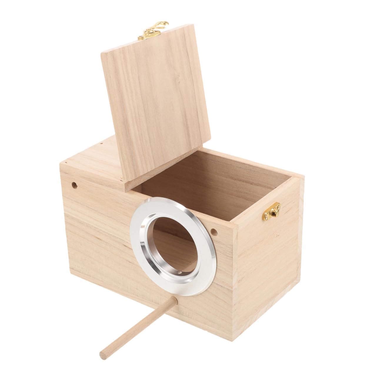 Nido in Legno per Pappagalli e Parrocchetti Rifugio per Uccelli da Giardino Accessorio per Calopsitte e Altri Uccelli Domestici Favorisce Riproduzione e Incubazione Facile da