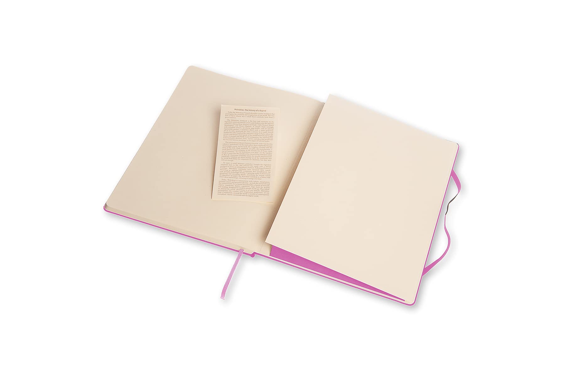 Moleskine Classic Notizbuch, Hardcover, XL (19,1 x 24,1 cm), liniert/liniert, Magenta, 192 Seiten