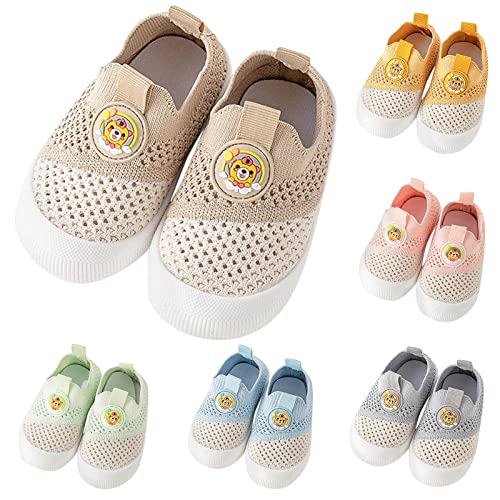 Toddler Girls Boys Sneakers Board Shoes Summer Mesh Breathable Shoes Light Soft Soled Walking Baby Size 3 Shoes Girl3