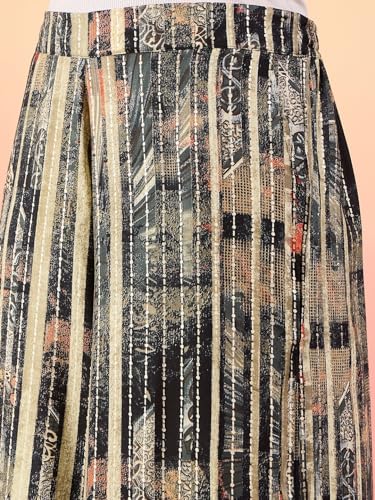 Image of Modeve Women Shirt Palazzo Foil Print Co-Ord Set