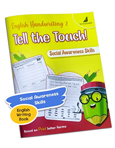 Image of English Handwriting Practice | Normal Font | English Writing Book 2 - Tell the Touch Story Writing for Kid | Build Social Awareness Skills in Children [Paperback] Woodsnipe Publishing House