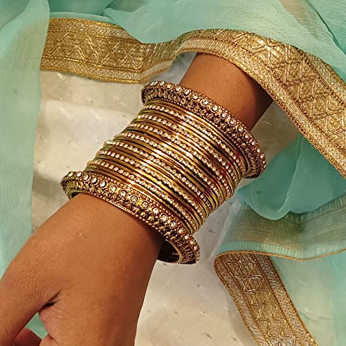Efulgenz Indian Bangles for Women Bangles Indian Jewelry Boho Bollywood Wedding Bracelets Bangle Set (50 Pcs)4