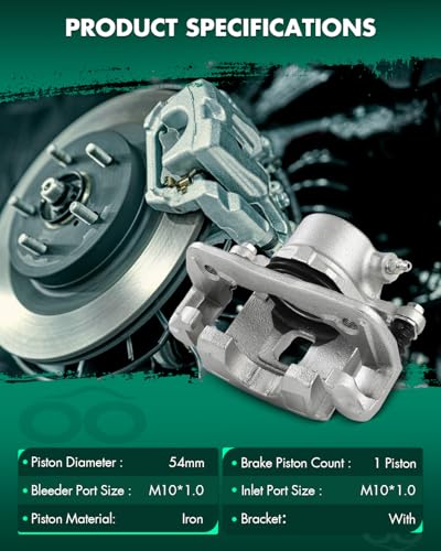 Image of SCITOO 19B1486 Front Right Disc Brake Caliper Assembly w /Bracket For Chevrolet For Tracker 1998,For Geo For Tracker 1996-1997,For Suzuki For Sidekick 1991-1998